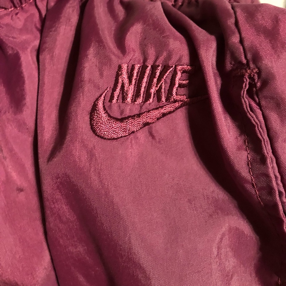 Maroon Nike Windbreaker pants